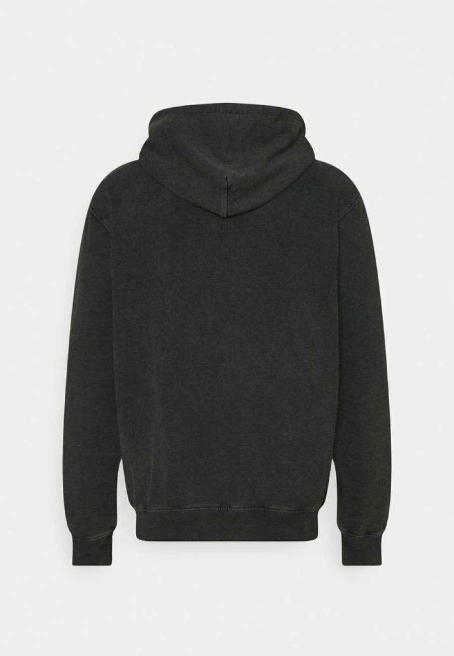 Clothing * | Mennace Washed Primary Hoodie Sweatshirt Black