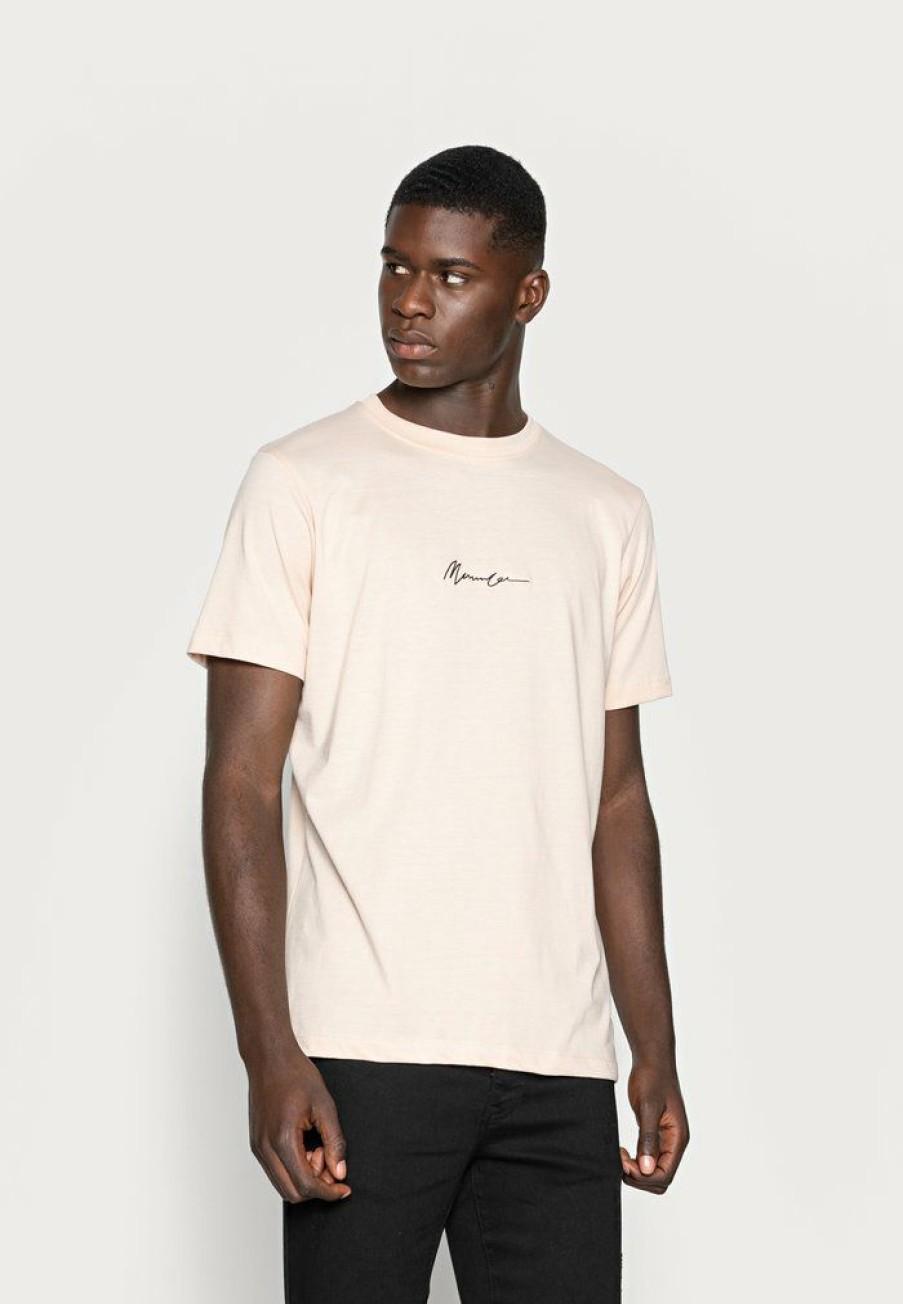 Clothing * | Mennace Essential Sig Unisex Basic T-Shirt Beige