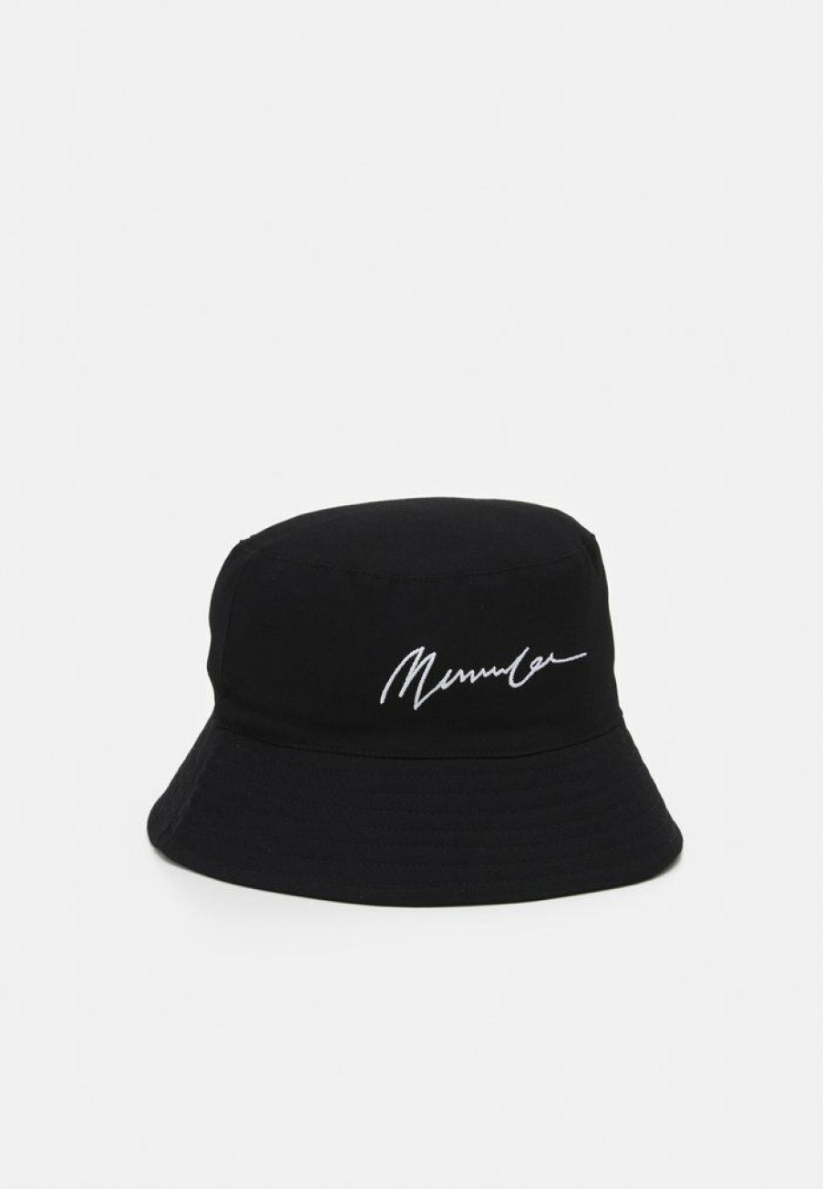 Accessoires * | Mennace Signature Bucket Hat Signature Unisex Hat Black