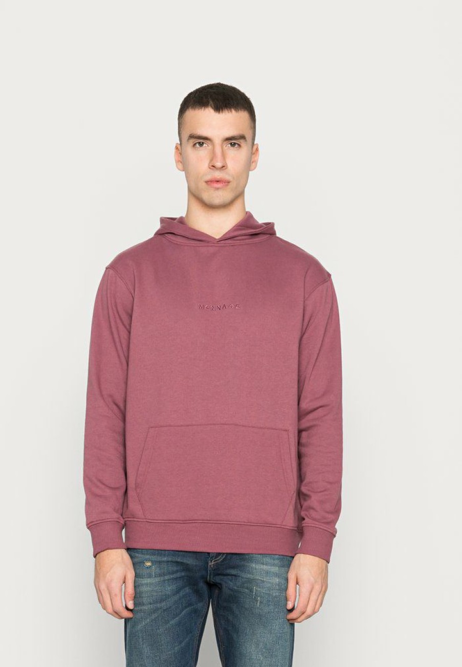 Clothing * | Mennace Essential Hoodie Unisex Hoodie Burgundy