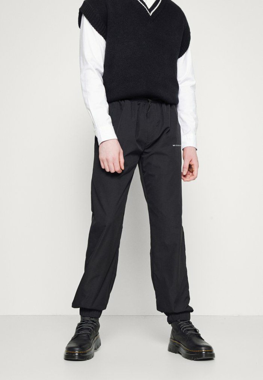 Shirt * | Mennace Cuffed Trouser Trousers Black