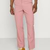 Shirt * | Mennace On The Run Straight Leg Tailored Trouser Trousers Pink