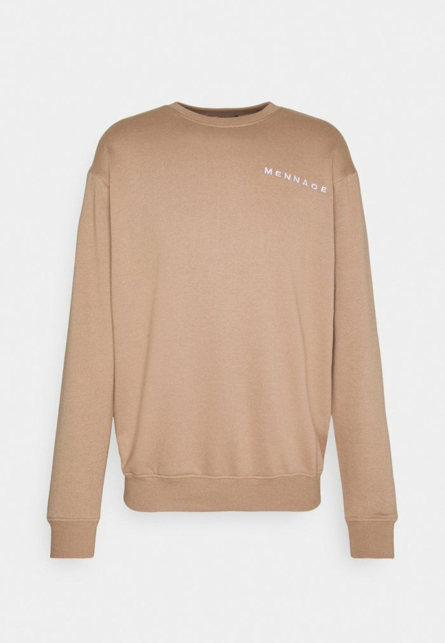 Clothing * | Mennace Essential Unisex Sweatshirt Sand