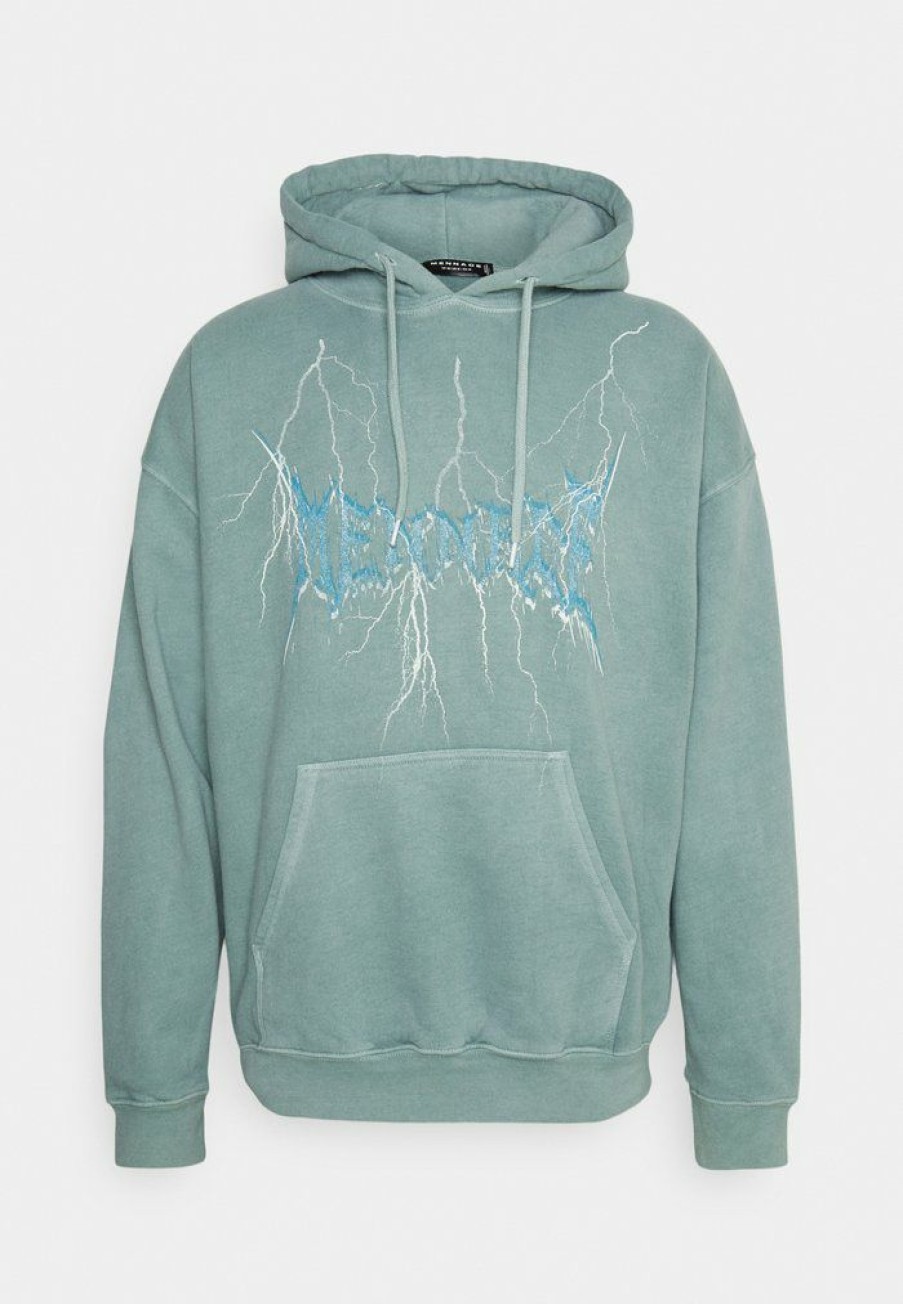 Clothing * | Mennace Lightning Strike Hoodie Hoodie Blue