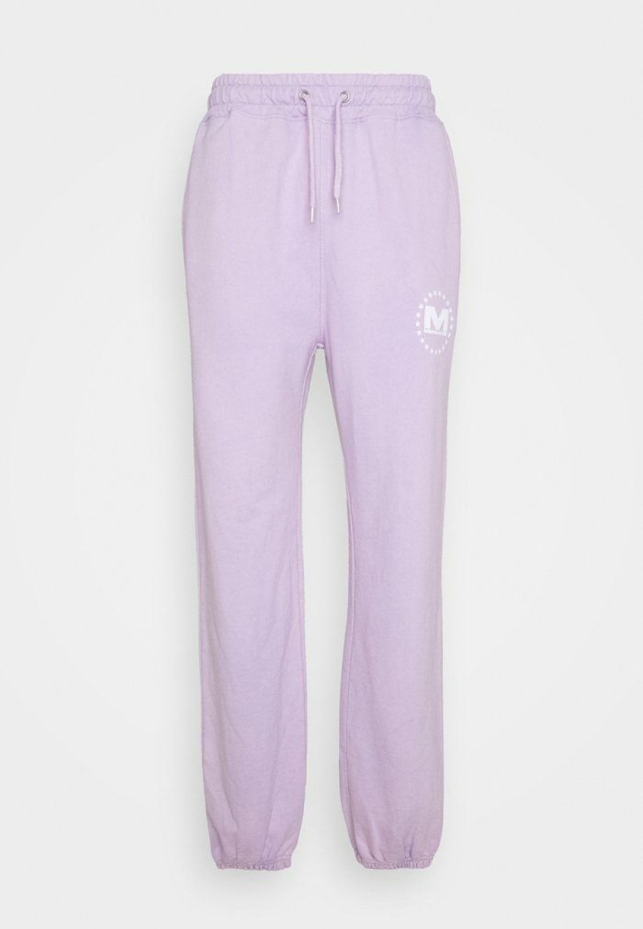 Shirt * | Mennace Sundaze Washed Oversized Jogger Unisex Tracksuit Bottoms Lilac