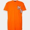 Clothing * | Mennace Badge Regular Unisex Print T-Shirt Orange