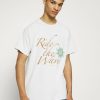 Clothing * | Mennace St Barts Wave Regular Print T-Shirt White