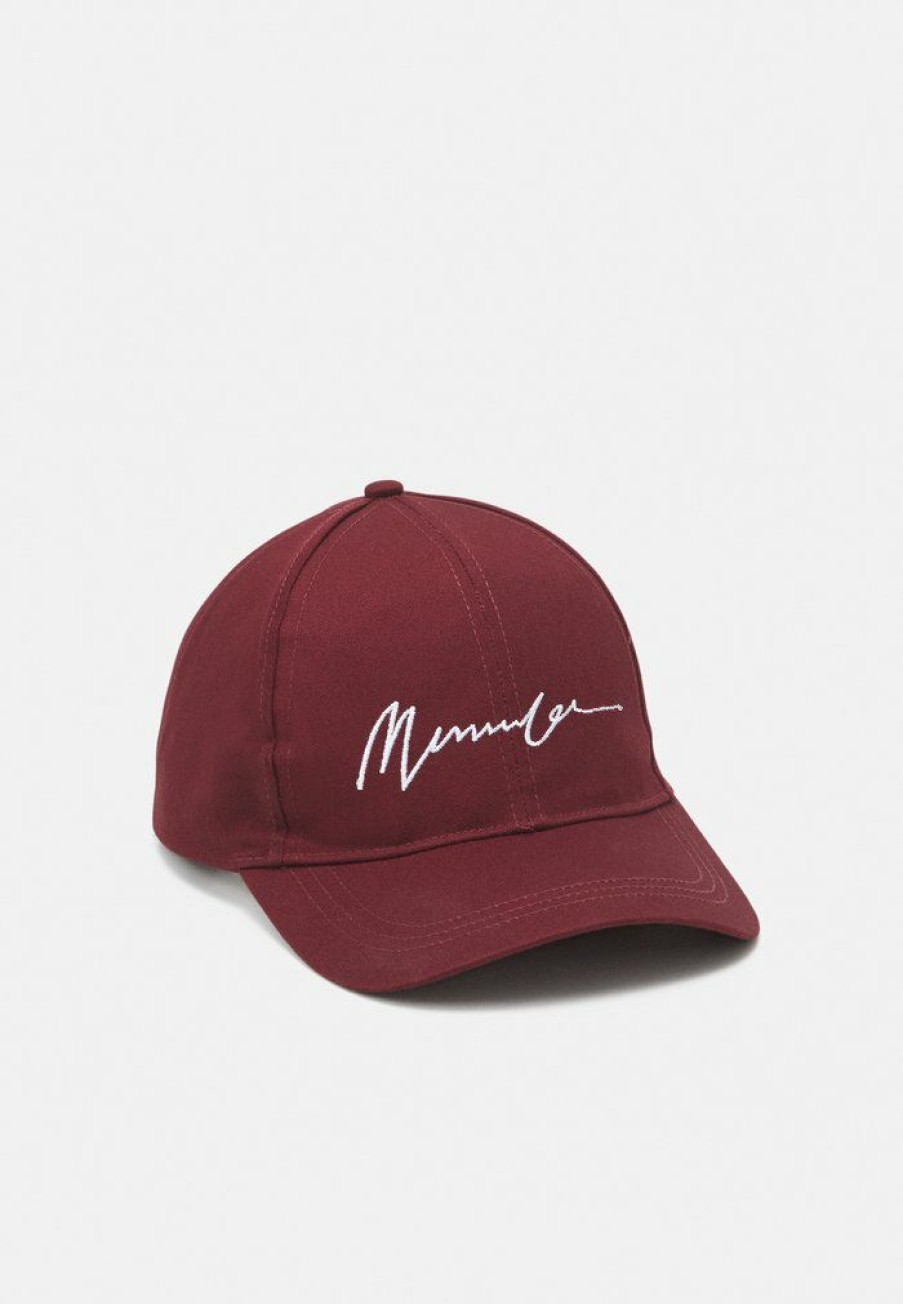 Accessoires * | Mennace Signature Baseball Unisex Cap Burgundy